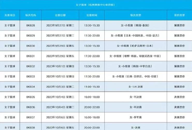 2021年中国女蓝赛程