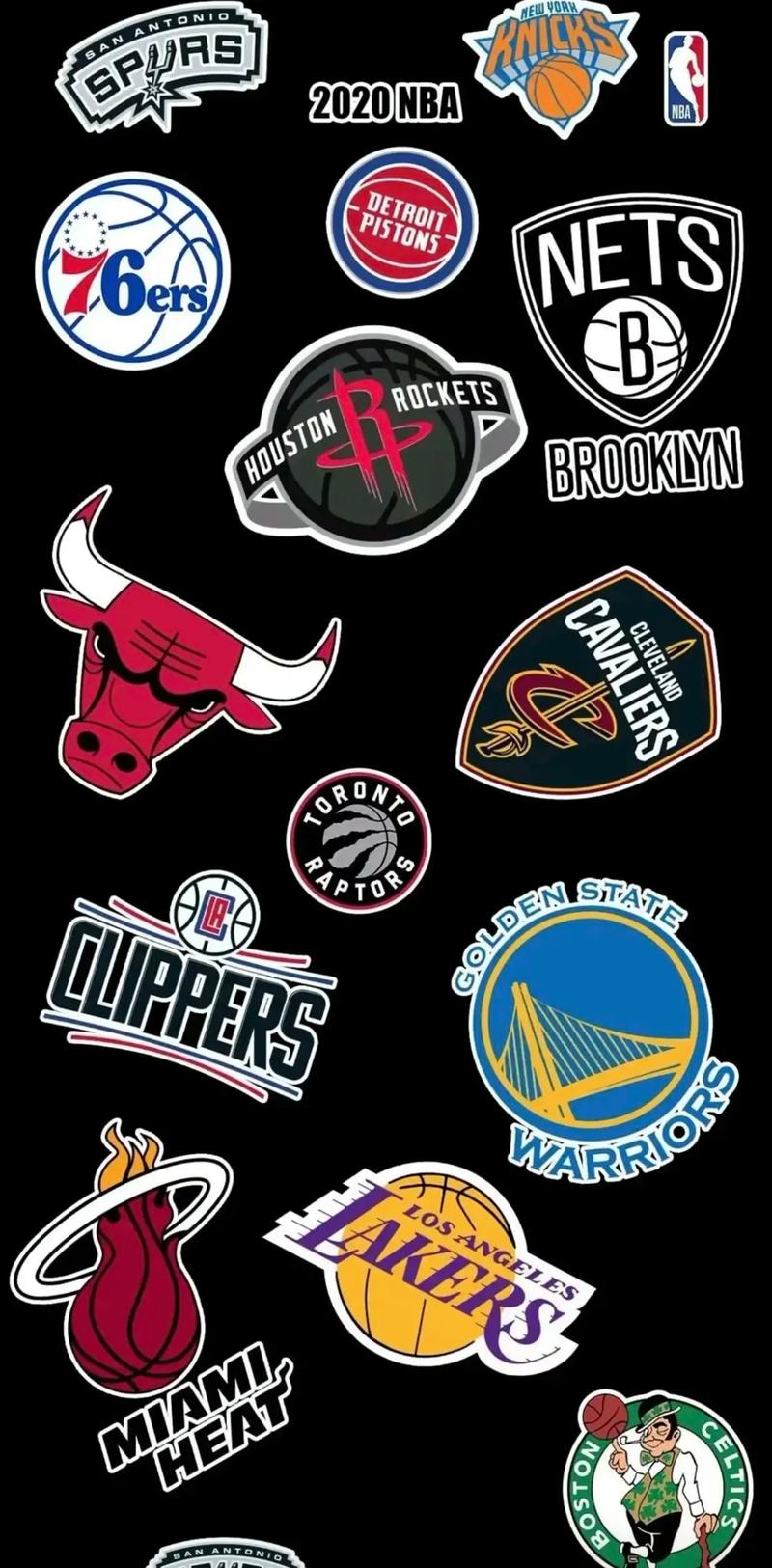 nba球队logo合集壁纸