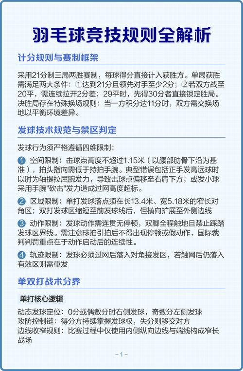 羽毛球比赛规则总结报告