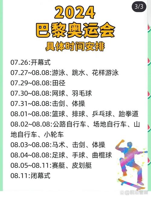 奥运会从几月几号开始