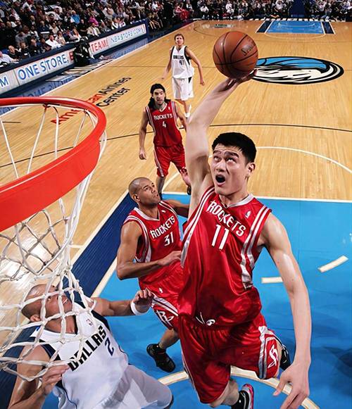 姚明的一场比赛