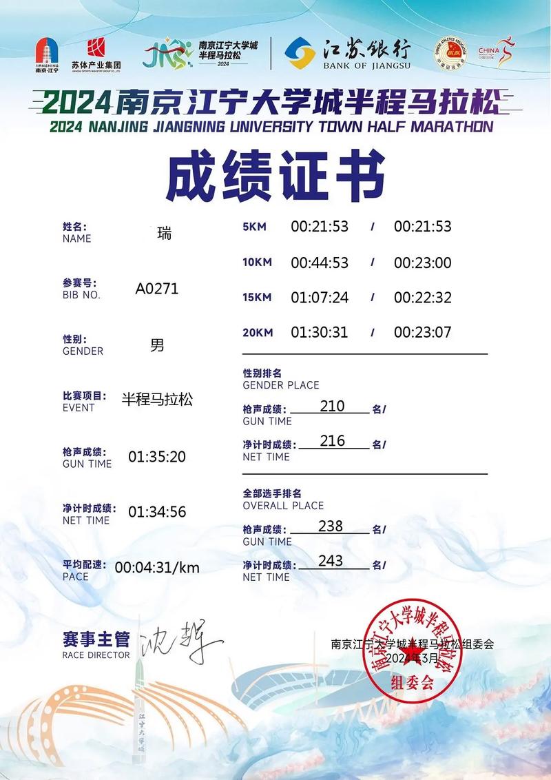 温州马拉松成绩查询